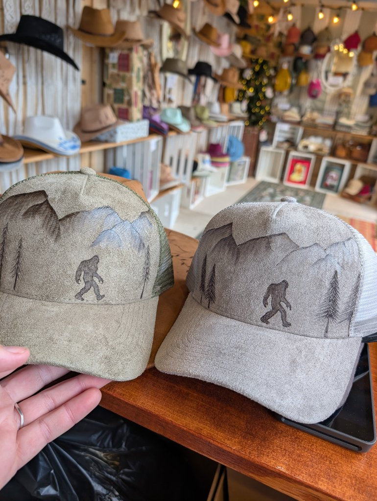Bigfoot in the Forest Trucker Hat