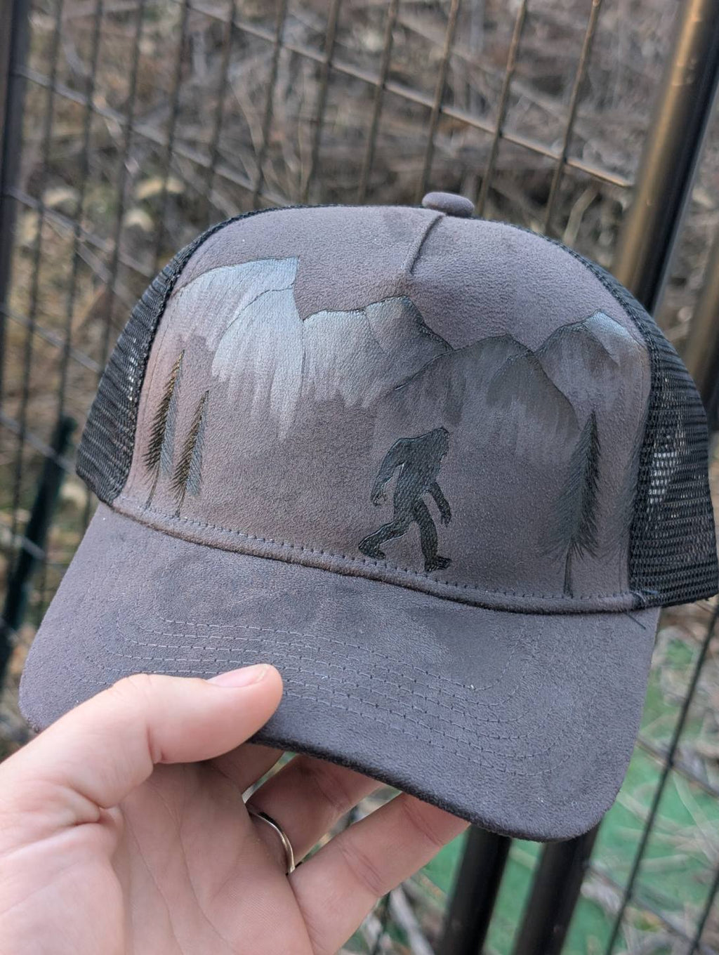 Bigfoot in the Forest Trucker Hat